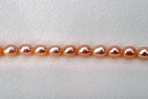 Peach Rice 5-6mm AA Grade Pearls > Peach