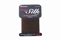Gudebrod Silk Thread, Card, Chestnut Brown, Size E Beading Supplies > Stringing Materials