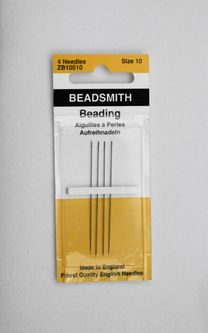 English Beading Needles #10, 4pk Beading Supplies > Needles