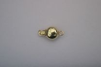 Rohm Clasp Button 8mm Polished Gold Findings > Rohm Clasps