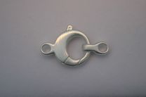 Rohm Clasp Carabiner 15mm Satin Silver Findings > Rohm Clasps