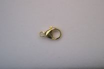 Rohm Clasp Carabiner 13mm Polished Gold Findings > Rohm Clasps