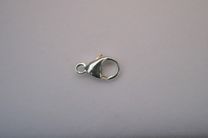 Rohm Clasp Carabiner 13mm Polished Silver Findings > Rohm Clasps
