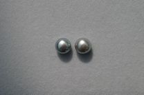 Grey Button, 7-7.5mm AAA Grade Pearls > Buttons