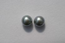 Grey Button, 10-10.5mm AAA Grade Pearls > Buttons