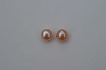 Peach Button, 7- 7.5mm AAA Grade Pearls > Buttons
