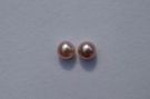 Pink Button, 7-7.5mm : AAA Grade Pearls > Buttons