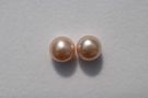 Pink Button, 10-10.5mm : AAA Grade Pearls > Buttons